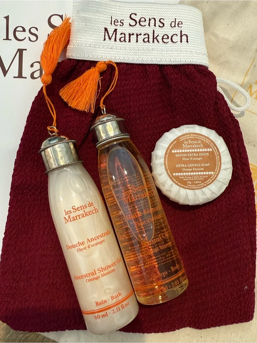 🍊 Les Sens de Marrakech Orange Blossom Bath & Body Gift Set